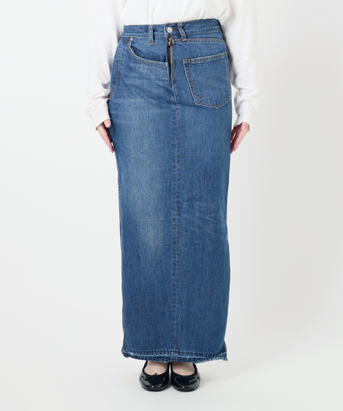 Bonum(ボナム)の「リメイクスリットターンドスカート(デニムスカート・レディース・ネイビー/コバルトブルー・26/30/28)」の17枚目の写真