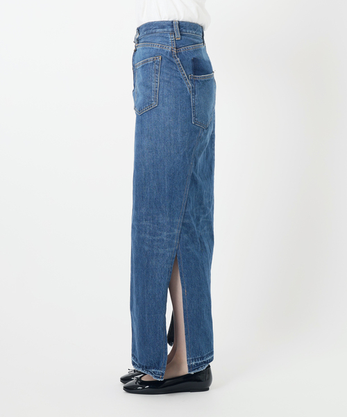 Bonum(ボナム)の「リメイクスリットターンドスカート(デニムスカート・レディース・ネイビー/コバルトブルー・26/30/28)」の18枚目の写真