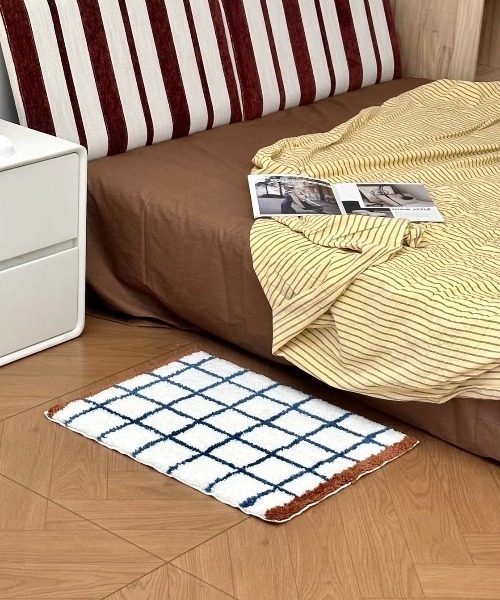 Made in I(メイドインアイ)の「北欧 MODERN ART BATH MAT(ラグ/マット・レディース・ホワイト系その他/ホワイト/ブルー/グリーン系その他/ブルー系その他/ホワイト×ブルー/レッド・FREE)」の19枚目の写真