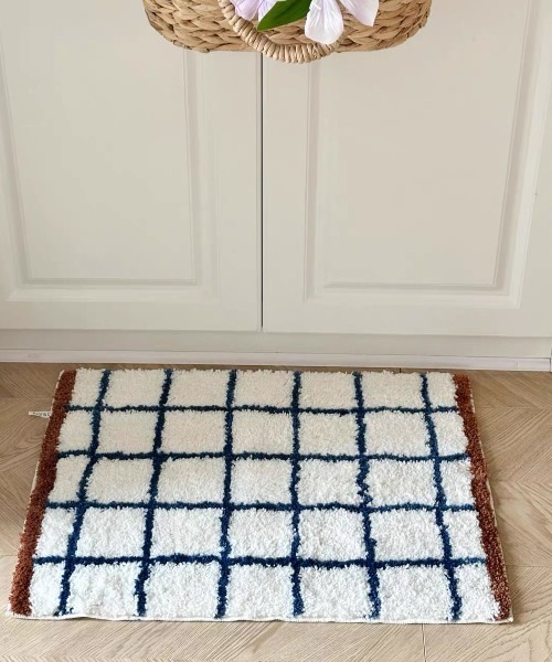 Made in I(メイドインアイ)の「北欧 MODERN ART BATH MAT(ラグ/マット・レディース・ホワイト系その他/ホワイト/ブルー/グリーン系その他/ブルー系その他/ホワイト×ブルー/レッド・FREE)」の21枚目の写真