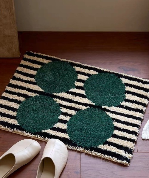 Made in I(メイドインアイ)の「北欧 MODERN ART BATH MAT(ラグ/マット・レディース・ホワイト系その他/ホワイト/ブルー/グリーン系その他/ブルー系その他/ホワイト×ブルー/レッド・FREE)」の18枚目の写真