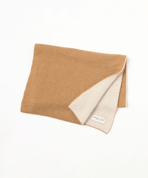 Johnstons of Elgin（ジョンストンズオブエルガン）の「Johnstons of Elgin / リバーシブル ニット ストール（ストール/ショール・レディース・ブラック/ブラウン系その他4・ONE SIZE）」の3枚目の写真