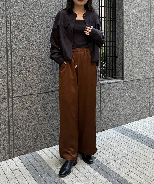 &g'aime（アンジェム）の「【&g'aime】シャーリングシアーシャツ　Shirred Sheer Shirt（シャツ/ブラウス・レディース・ライトグリーン/ブラック/ライトグレー・FREE）」の22枚目の写真