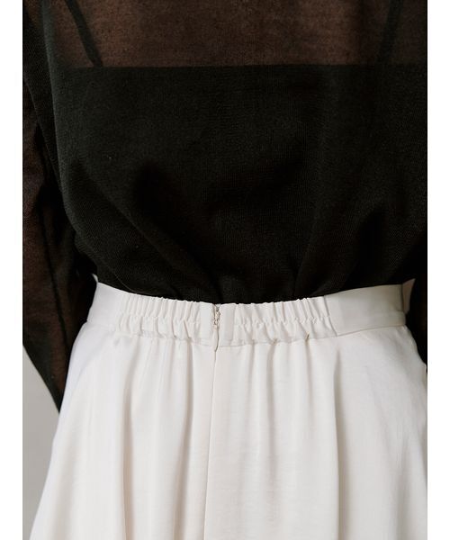 SNIDEL（スナイデル）の「サテンナローティアードスカート（スカート・レディース・ブラウン/ブルー/アイボリー・1/0）」の10枚目の写真