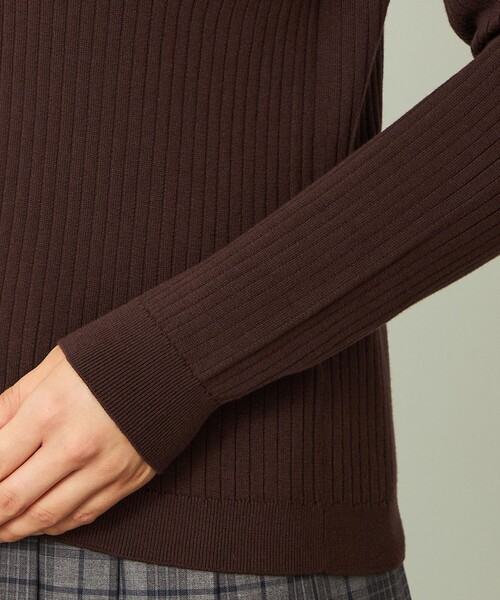 MACKINTOSH PHILOSOPHY（ﾏｯｷﾝﾄｯｼｭ ﾌｨﾛｿﾌｨｰ）の「GREY LABEL 衿付ニットカーディガン（カーディガン/ボレロ・レディース・ブラック/ブラウン系その他5/レッド系その他・2）」の10枚目の写真