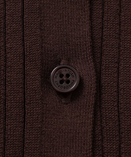 MACKINTOSH PHILOSOPHY（ﾏｯｷﾝﾄｯｼｭ ﾌｨﾛｿﾌｨｰ）の「GREY LABEL 衿付ニットカーディガン（カーディガン/ボレロ・レディース・ブラック/ブラウン系その他5/レッド系その他・2）」の11枚目の写真