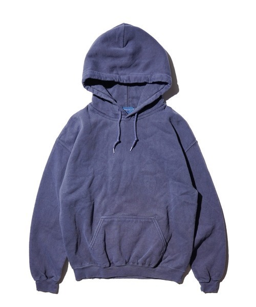 TOWNCRAFT（タウンクラフト）の「TOWN CRAFT タウンクラフト / 90S PIGMENT PULL HOODIE（パーカー・メンズ・ピンク/ネイビー/パープル/ブラック/ブルーグレー/オリーブ/エメラルド/ライトブルー/グレー/ターコイズブルー・MEDIUM/X-LARGE/XX-LARGE/LARGE）」の7枚目の写真