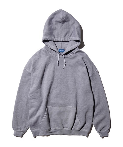 TOWNCRAFT（タウンクラフト）の「TOWN CRAFT タウンクラフト / 90S PIGMENT PULL HOODIE（パーカー・メンズ・ピンク/ネイビー/パープル/ブラック/ブルーグレー/オリーブ/エメラルド/ライトブルー/グレー/ターコイズブルー・MEDIUM/X-LARGE/XX-LARGE/LARGE）」の3枚目の写真