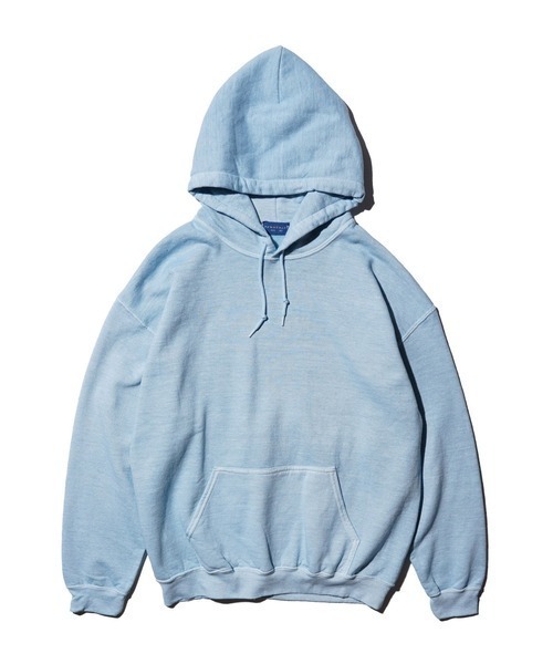 TOWNCRAFT（タウンクラフト）の「TOWN CRAFT タウンクラフト / 90S PIGMENT PULL HOODIE（パーカー・メンズ・ピンク/ネイビー/パープル/ブラック/ブルーグレー/オリーブ/エメラルド/ライトブルー/グレー/ターコイズブルー・MEDIUM/X-LARGE/XX-LARGE/LARGE）」の4枚目の写真