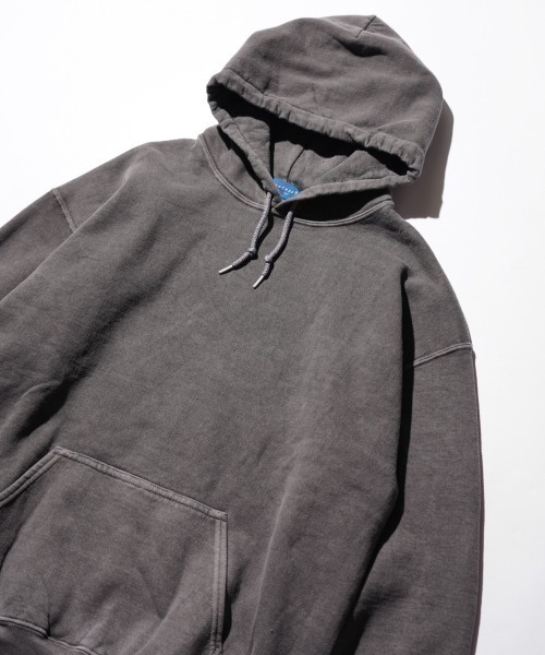 TOWNCRAFT（タウンクラフト）の「TOWN CRAFT タウンクラフト / 90S PIGMENT PULL HOODIE（パーカー・メンズ・ピンク/ネイビー/パープル/ブラック/ブルーグレー/オリーブ/エメラルド/ライトブルー/グレー/ターコイズブルー・MEDIUM/X-LARGE/XX-LARGE/LARGE）」の17枚目の写真