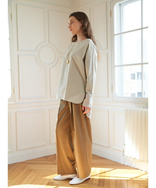 Brown&Street(ブラウンアンドストリート)の「シャツロンT(シャツ/ブラウス・レディース・ブラック/ホワイト/グレイッシュベージュ・FREE)」の18枚目の写真