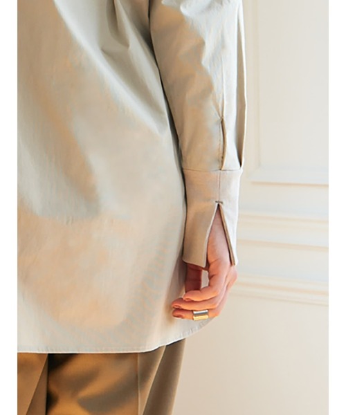 Brown&Street(ブラウンアンドストリート)の「シャツロンT(シャツ/ブラウス・レディース・ブラック/ホワイト/グレイッシュベージュ・FREE)」の21枚目の写真