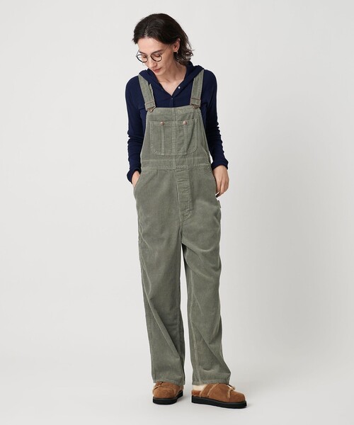 BIG MAC（ビッグマック）の「【別注】＜BIG MAC＞コーデュロイ オーバーオール（サロペット/オーバーオール・レディース・オリーブ・FREE）」の3枚目の写真