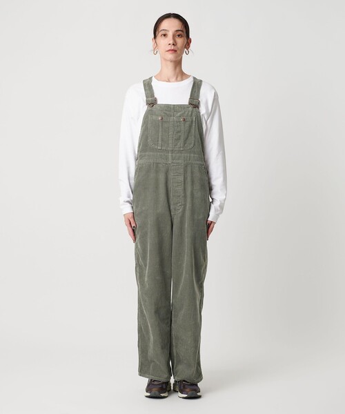 BIG MAC（ビッグマック）の「【別注】＜BIG MAC＞コーデュロイ オーバーオール（サロペット/オーバーオール・レディース・オリーブ・FREE）」の2枚目の写真
