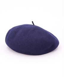 Ca4Laカシラ　花柄刺繍　フェルト黒ベレー帽 VINTAGE PAINTED BERET(ONESIZE BLACK): ベレー｜帽子通販
