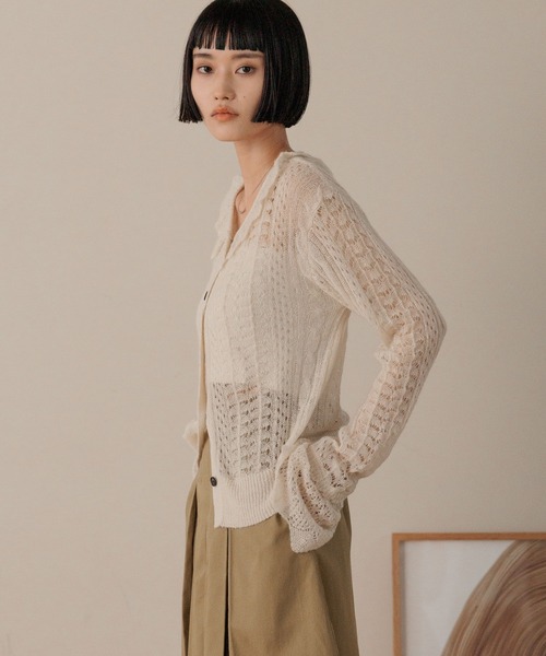 セール】レーシーフリルカーディガン 593406（カーディガン/ボレロ