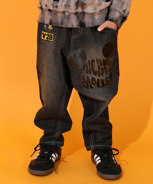 Disney（ディズニー）の「ディズニー グランジデニムロングパンツ 0908K（デニムパンツ・キッズ・ライトインディゴブルー/ブラック・80ｃｍ/90cm/100cm/110cm/120cm/130cm/140cm）」の7枚目の写真