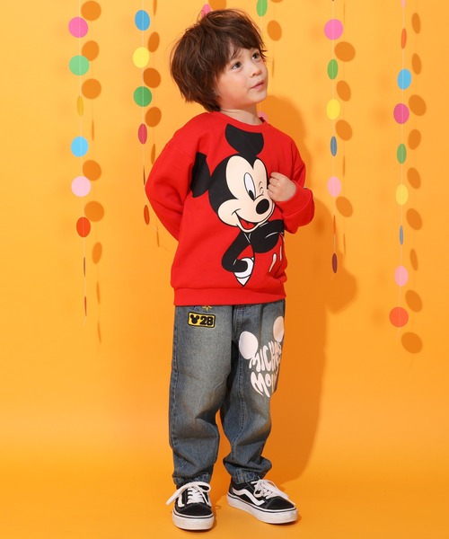 Disney（ディズニー）の「ディズニー グランジデニムロングパンツ 0908K（デニムパンツ・キッズ・ライトインディゴブルー/ブラック・80ｃｍ/90cm/100cm/110cm/120cm/130cm/140cm）」の15枚目の写真