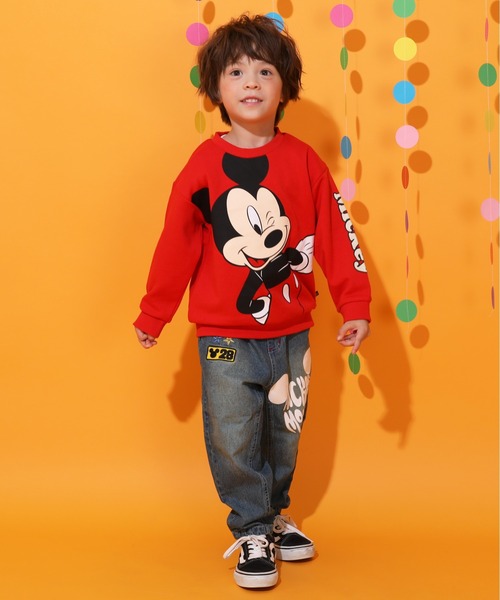 Disney（ディズニー）の「ディズニー グランジデニムロングパンツ 0908K（デニムパンツ・キッズ・ライトインディゴブルー/ブラック・80ｃｍ/90cm/100cm/110cm/120cm/130cm/140cm）」の8枚目の写真