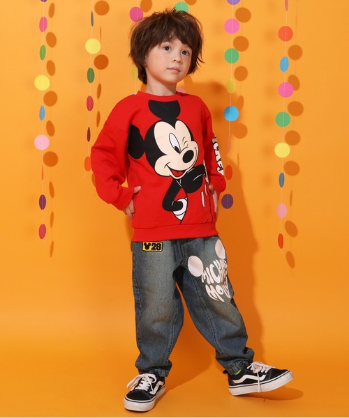 Disney（ディズニー）の「ディズニー グランジデニムロングパンツ 0908K（デニムパンツ・キッズ・ライトインディゴブルー/ブラック・80ｃｍ/90cm/100cm/110cm/120cm/130cm/140cm）」の12枚目の写真