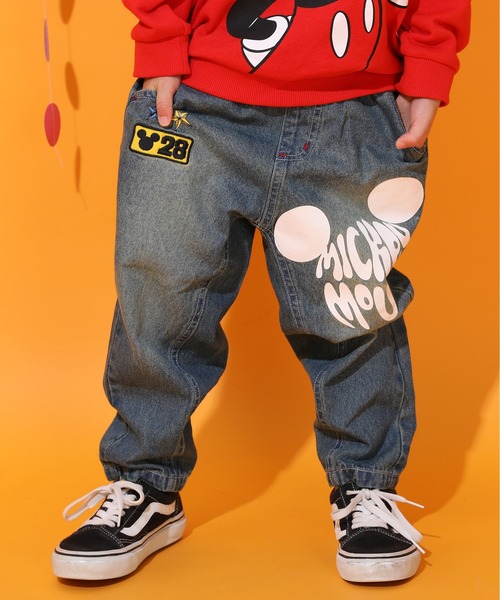 Disney（ディズニー）の「ディズニー グランジデニムロングパンツ 0908K（デニムパンツ・キッズ・ライトインディゴブルー/ブラック・80ｃｍ/90cm/100cm/110cm/120cm/130cm/140cm）」の9枚目の写真