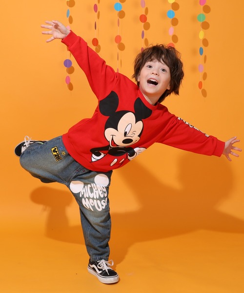 Disney（ディズニー）の「ディズニー グランジデニムロングパンツ 0908K（デニムパンツ・キッズ・ライトインディゴブルー/ブラック・80ｃｍ/90cm/100cm/110cm/120cm/130cm/140cm）」の17枚目の写真