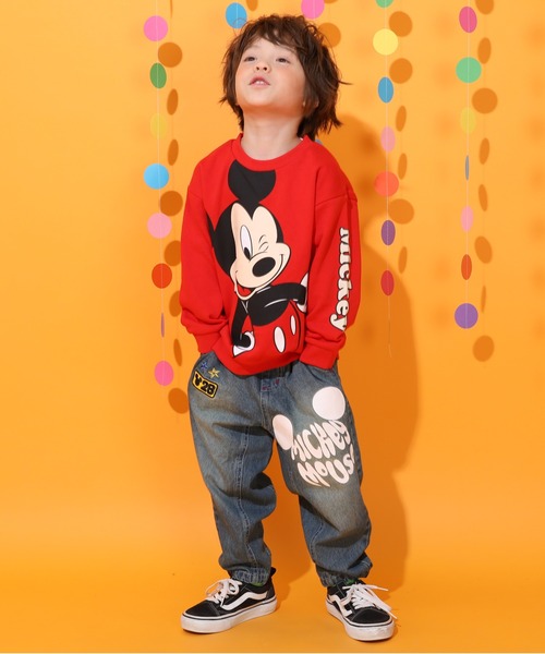 Disney（ディズニー）の「ディズニー グランジデニムロングパンツ 0908K（デニムパンツ・キッズ・ライトインディゴブルー/ブラック・80ｃｍ/90cm/100cm/110cm/120cm/130cm/140cm）」の11枚目の写真