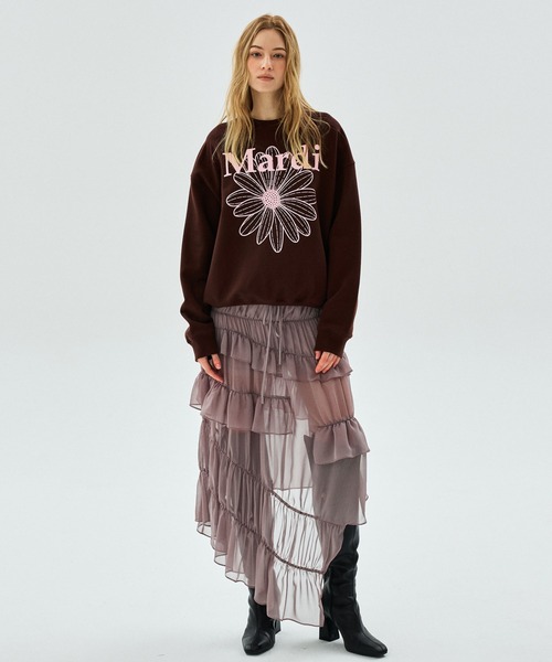 SWEATSHIRT FLOWERMARDI スウェットシャツ フラワーマルディ SWEATSHIRT FLOWERMARDI / スウェットシャツ フラワーマルディ
