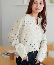 【WEB限定】ドットカーディガン