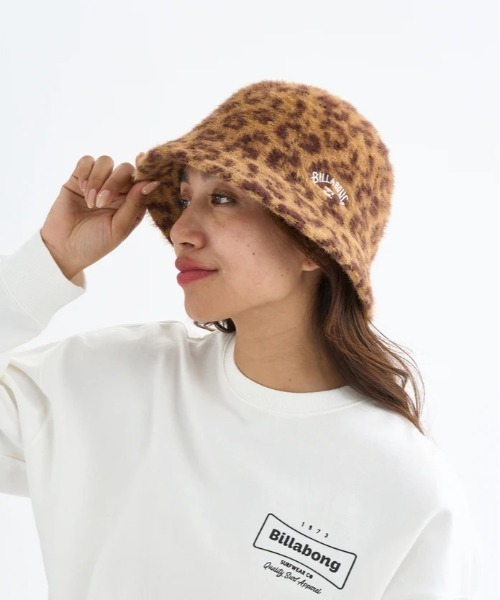 BILLABONG(ビラボン)の「BILLABONG/ビラボン ハット MOHAIR BUCKET HAT BF014-906(ハット・レディース・スミクロ/レオパード・FREE)」の6枚目の写真