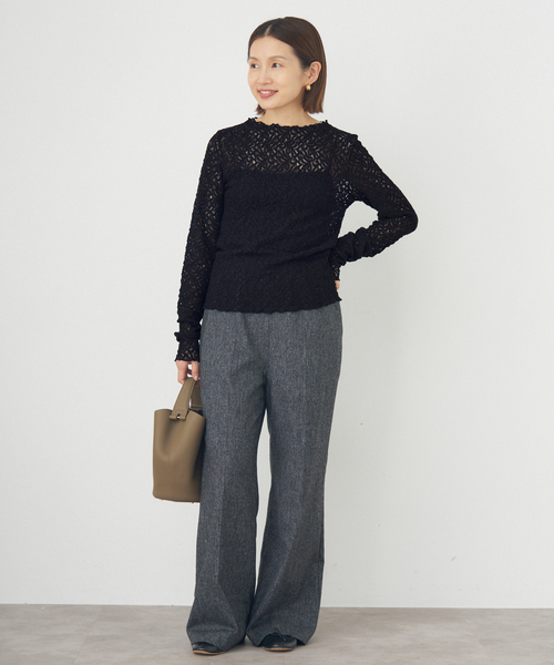 リーフレース ボトルネックプルオーバー（Tシャツ/カットソー）｜IENA