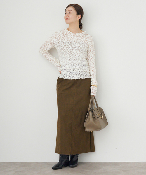 リーフレース ボトルネックプルオーバー（Tシャツ/カットソー）｜IENA