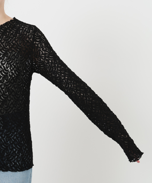 リーフレース ボトルネックプルオーバー（Tシャツ/カットソー）｜IENA