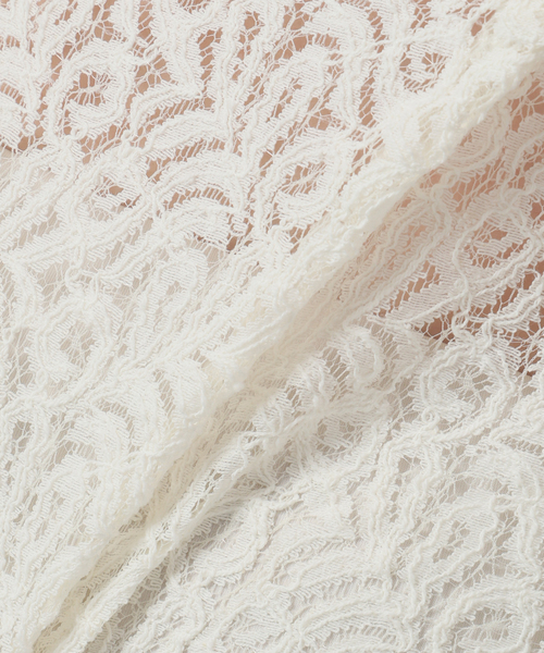 イエナ　新品　リーフレースボトルネックプルオーバー リーフレース ボトルネックプルオーバー（Tシャツ/カットソー）｜IENA