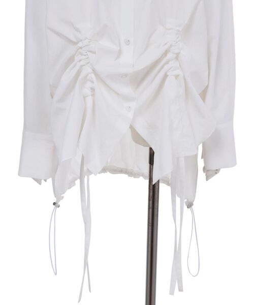 HEM GATHER SH / ヘムギャザーシャツ