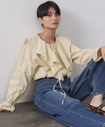 OPAQUE.CLIP | ラッフルフリルブラウス【洗濯機OK】(シャツ/ブラウス)