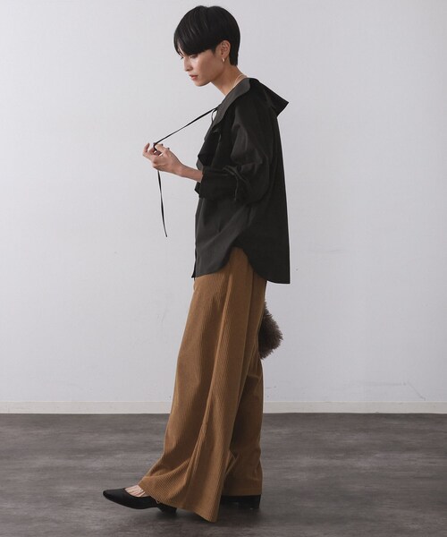 OPAQUE.CLIP（オペークドットクリップ）の「ラッフルフリルブラウス【洗濯機OK】（シャツ/ブラウス・レディース・ホワイト/ブラック/イエロー系その他・00）」の10枚目の写真