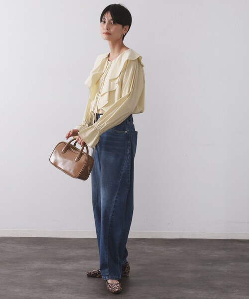 OPAQUE.CLIP（オペークドットクリップ）の「ラッフルフリルブラウス【洗濯機OK】（シャツ/ブラウス・レディース・ホワイト/ブラック/イエロー系その他・00）」の14枚目の写真