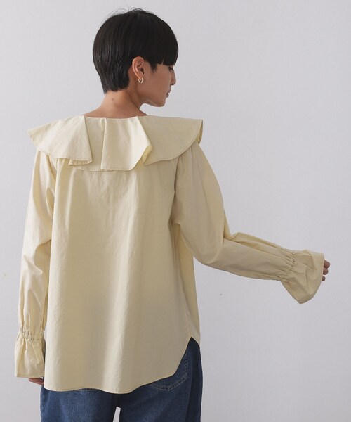 OPAQUE.CLIP（オペークドットクリップ）の「ラッフルフリルブラウス【洗濯機OK】（シャツ/ブラウス・レディース・ホワイト/ブラック/イエロー系その他・00）」の18枚目の写真