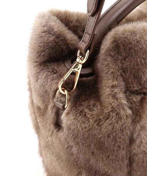◇フェイクミンクラウンドバッグ（ハンドバッグ）｜NATURAL BEAUTY