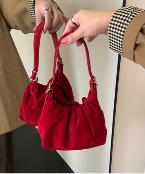 セール】Chiina / がまぐちギャザーハンドバッグ（ハンドバッグ