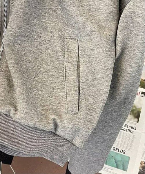 neos（ネオス）の「【neos】ショート丈 ルーズシルエット バルーンスリーブ ジップアップ スウェット パーカー（パーカー・メンズ・グレー/ブラック・MEDIUM/LARGE/X-LARGE）」の17枚目の写真