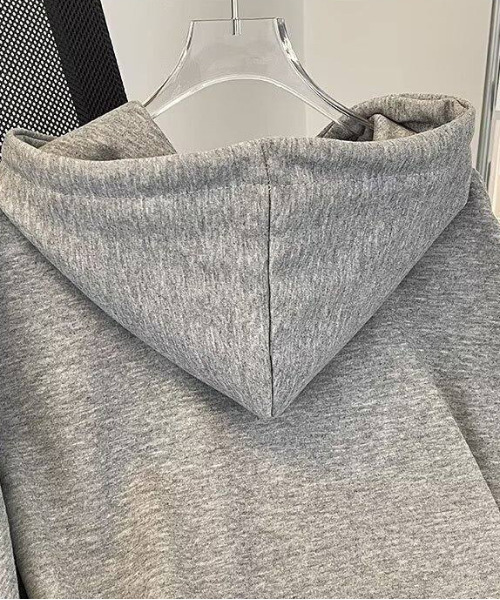 neos（ネオス）の「【neos】ショート丈 ルーズシルエット バルーンスリーブ ジップアップ スウェット パーカー（パーカー・メンズ・グレー/ブラック・MEDIUM/LARGE/X-LARGE）」の16枚目の写真