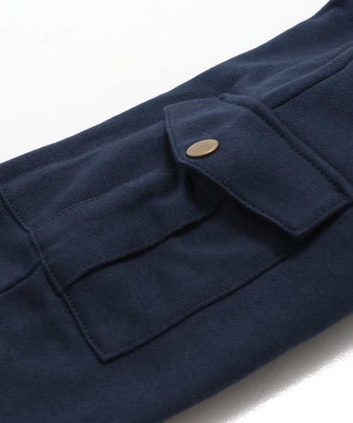 chil2(チルツー)の「裏毛カーゴパンツ(スウェットパンツ・キッズ・ブラック/カーキ/ブラウン/ネイビー・100cm/110cm/120cm/130cm/140cm/150cm)」の9枚目の写真