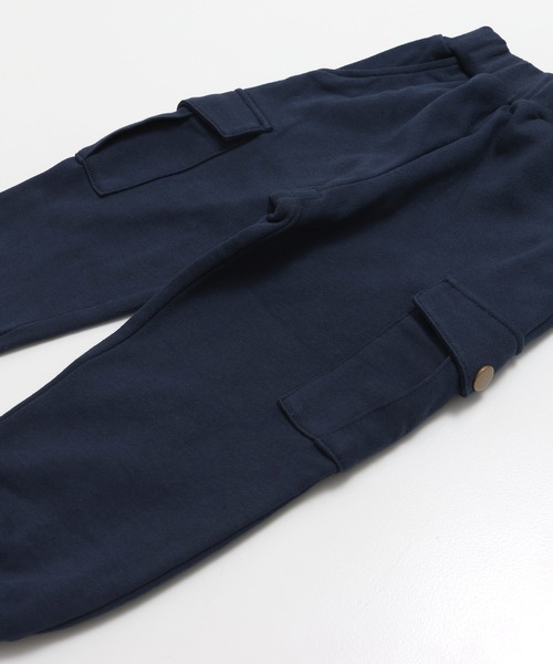 chil2(チルツー)の「裏毛カーゴパンツ(スウェットパンツ・キッズ・ブラック/カーキ/ブラウン/ネイビー・100cm/110cm/120cm/130cm/140cm/150cm)」の14枚目の写真
