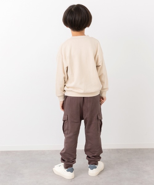 chil2(チルツー)の「裏毛カーゴパンツ(スウェットパンツ・キッズ・ブラック/カーキ/ブラウン/ネイビー・100cm/110cm/120cm/130cm/140cm/150cm)」の22枚目の写真