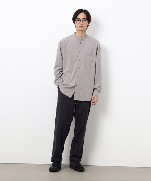 COMME CA ISM（コムサイズム）の「トリコットコーデュロイ バンドカラー シャツ（シャツ/ブラウス・メンズ・グレー/ホワイト/ブラウン/ネイビー・SMALL/MEDIUM/LARGE）」の10枚目の写真