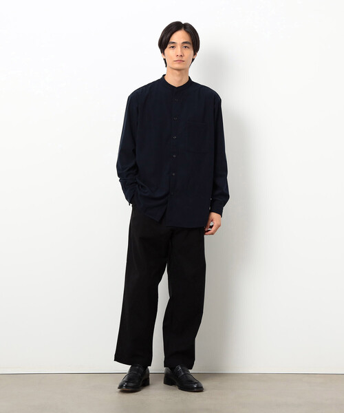 COMME CA ISM（コムサイズム）の「トリコットコーデュロイ バンドカラー シャツ（シャツ/ブラウス・メンズ・グレー/ホワイト/ブラウン/ネイビー・SMALL/MEDIUM/LARGE）」の16枚目の写真