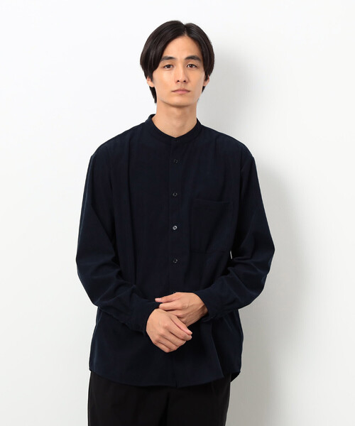COMME CA ISM（コムサイズム）の「トリコットコーデュロイ バンドカラー シャツ（シャツ/ブラウス・メンズ・グレー/ホワイト/ブラウン/ネイビー・SMALL/MEDIUM/LARGE）」の17枚目の写真