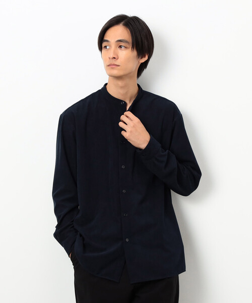 COMME CA ISM（コムサイズム）の「トリコットコーデュロイ バンドカラー シャツ（シャツ/ブラウス・メンズ・グレー/ホワイト/ブラウン/ネイビー・SMALL/MEDIUM/LARGE）」の19枚目の写真